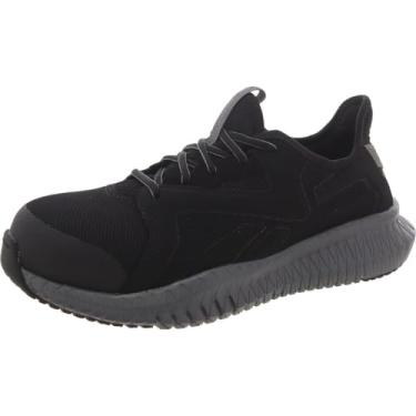 Imagem de Reebok Tênis de trabalho feminino Flexagon 3.0 Safety Toe Athletic Work, Preto, cinza, 35