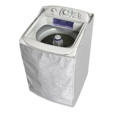 Imagem de Capa Lavadora Electrolux 11-17Kg Impermeável Zíper - Branco
