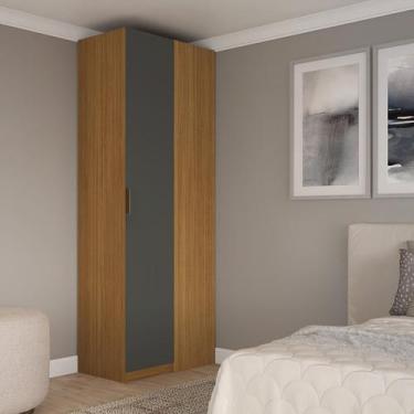 Imagem de Guarda-Roupa de Canto Reto Clean 100% MDF Altezza - Belmax