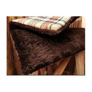 Imagem de Manta para Sela de Cavalo Acolchoada Xadrez – Protetor de Arreio com Espuma Alta Densidade e Feltro (CARDIFE PELO MARROM)