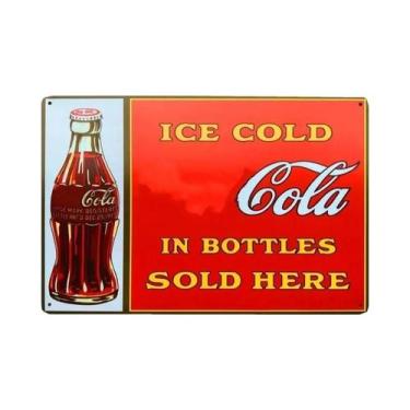 Imagem de Placa De Metal Retrô Vintage Cola 7-UP Para Decoração De Parede De Coz