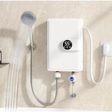 Imagem de Aquecedor de água sem tanque elétrico 110 V sob demanda aquecedor de água quente automodulador instantâneo chuveiro caldeira cozinha banheiro
