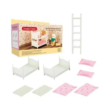 Imagem de Mesa De Jantar E Banheiro Em Miniatura Para Casa De Bonecas, Brinquedo