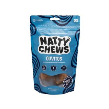 Imagem de Mordedor Ouvido Bovino Natural Desidratado Ouvitos Natty Chews Para Cães - 4 Unidades