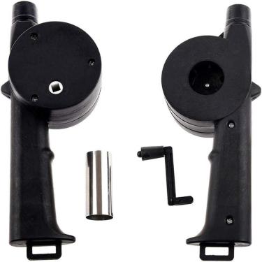 Imagem de Soprador Acendedor De Churrasqueira Carvao Lareira Ventilador Manual Assoprador