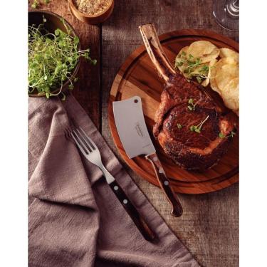 Imagem de Cutelo Tramontina Com Lâmina De Aço Inox E Cabos De Madeira Tratada Polywood Castanho 4 Polegada