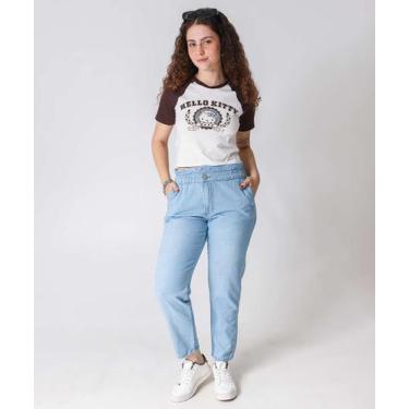 Imagem de Calça Jeans Feminina Clochard Bolsos Azul-36036 - Akiyoshi, Jeans azul