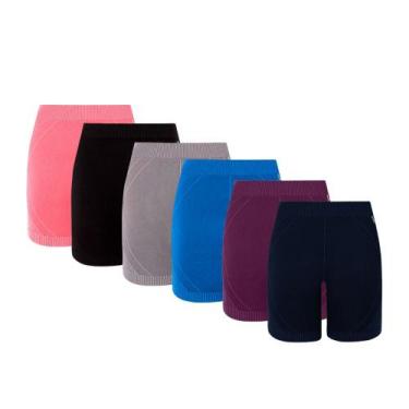 Imagem de Kit Com 3 Bermudas Feminina Lupo Max Fitness Fit Para Academia Corrida