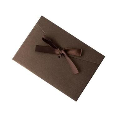 Imagem de Conjunto De Envelopes De Papel Perolado Criativo Retro Com Laço Grosso