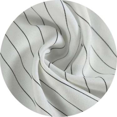 Imagem de Tecido Risca de Giz Prada Com Elastano 1,50,1,00 Metros - Tecidos SG