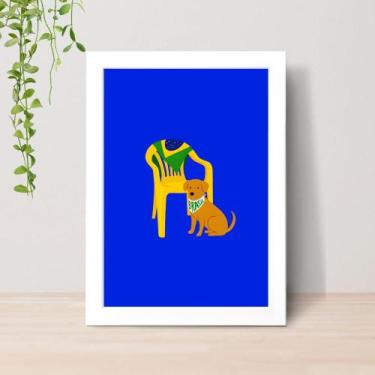 Imagem de Quadro Brasilidades Arte Brasileira A4 C/ Moldura e Vidro 19 Cor: Bran