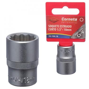 Imagem de Soquete Estriado Curto 1/2 18Mm Corneta