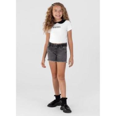 Imagem de Blusa cropped em cotton Wandinha Infantil menina Brandili-Feminino
