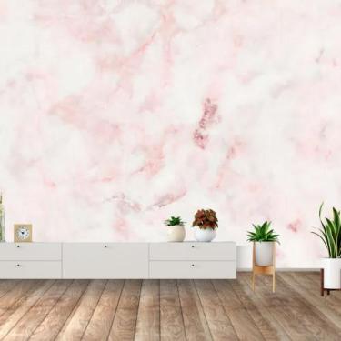 Imagem de Papel de Parede Adesivo Autocolante Decorativo Mármore Rosê 10 METROS 