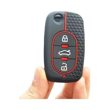 Imagem de Capa De Silicone Para Chave De Carro Audi, Organizador De Chaveiro Par