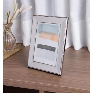 Imagem de Porta-Retrato 13cm x 18cm Prata Aço Inox Wolff