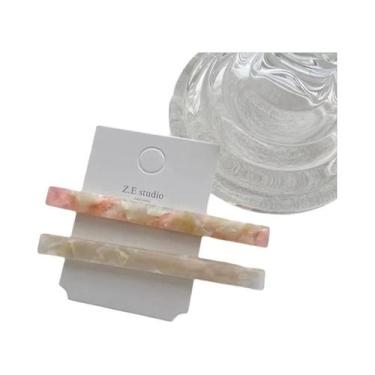 Imagem de Presilhas De Cabelo Estilo Japonês Em Acetato, 2 Peças, Presilha Única