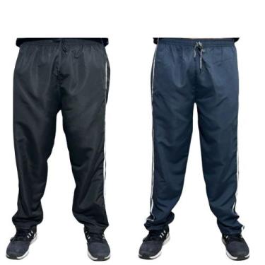 Imagem de Kit 2 Calças Masculinas de Tactel  Conforto e Estilo em Dobro - Fix, P