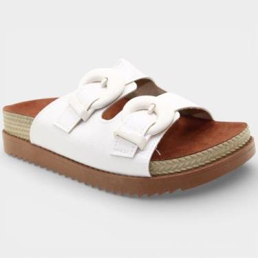 Imagem de Papete Moleca Tratorada Fivelas Feminina - Off White - 37, 37