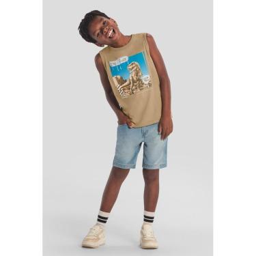 Imagem de Regata infantil menino de dinossauro Brandili-Masculino