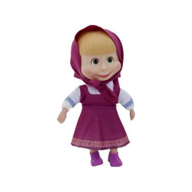 Imagem de Brinquedo Boneca Masha Cotiplas 23cm em Plástico Vinil Garotinha Trave