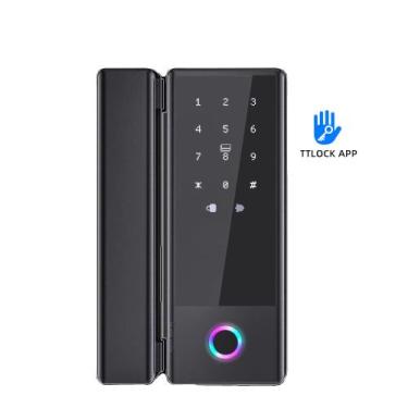 Imagem de Fechadura Eletrônica Digital Biométrica Beluni Bioglass TTLock Porta d