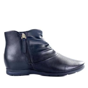 Imagem de Bota Feminina Comfortflex Cano Curto 2491302 Preto-Feminino