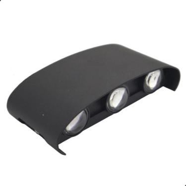 Imagem de Luminária Arandela Bivolt Meia Lua Parede Externa Led RGB 6w - SPACOSH