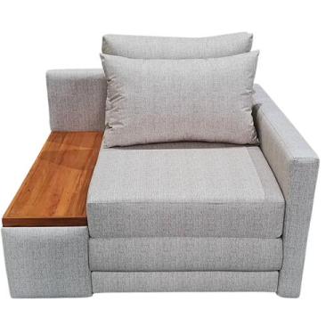 Imagem de Poltrona Cama Solteiro com Tampo Lateral Esquerdo Tecido Acquablock 10