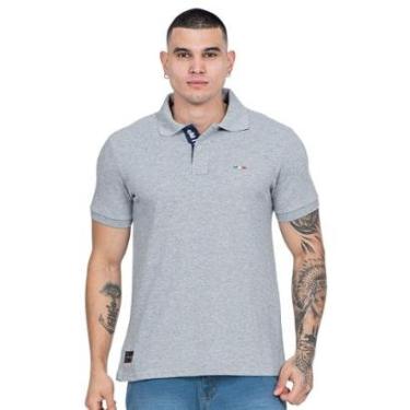 Imagem de Camisa Polo Masculina Básica Industrie Piquet no Estilo Clássico Bordado Itália-Masculino