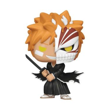 Imagem de Boneco Colecionável Bleach Ichigo Máscara Hollow com Detalhes do Personagem Kurosaki da Série Funko Pop!
