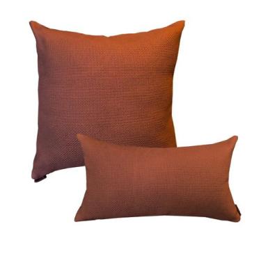 Imagem de Kit Capas Almofadas Decorativa Ziper Invisivel 50x50cm e Capa Retangul