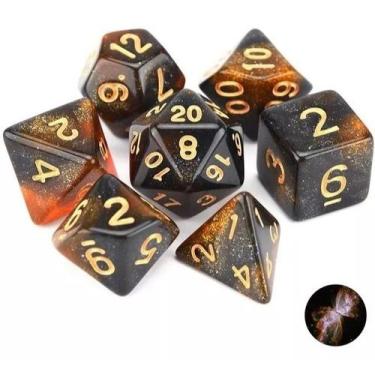 Imagem de Kit de dados RPG D&ampD Coloridos - Geek Marketplace