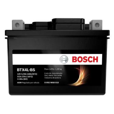 Imagem de Bosch Bateria Moto Bis 125 Ks 12v 4ah Bosch Btx4l-bs
