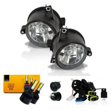 Imagem de Kit Farol Aux GOL 2005 G4 POLO 2003 FOX 2004 + Super Led - BIBAS
