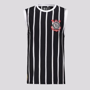 Imagem de Regata Coimbra Corinthians Retrô Democracia Masculina-Masculino
