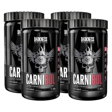 Imagem de Combo 4 Carnibol Isolado Hidrolisado Chocolate 900g Darkness-Unissex