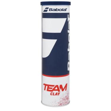 Imagem de Bola de Tênis Babolat Team Clay Tubo em Lata com 4 Bolas-Unissex