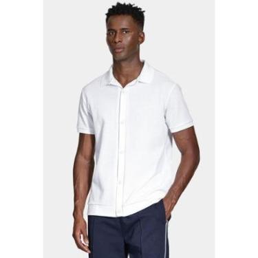Imagem de Camisa Aramis Manga Curta Interlock Com Textura Branco-Masculino