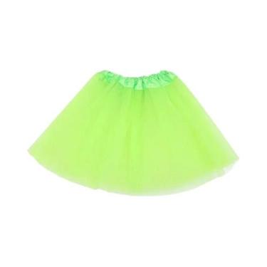 Imagem de Saia Tutu De Balé Em Tule De 3 Camadas Para Meninas, Elástica, Para Fe