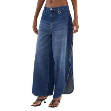 Imagem de Calça Jeans Colcci Joana Barril Com Fenda Lateral Índico Feminina-Feminino