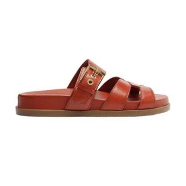 Imagem de Sandália Papete Arezzo Flat Fivela Tiras Largas-Feminino