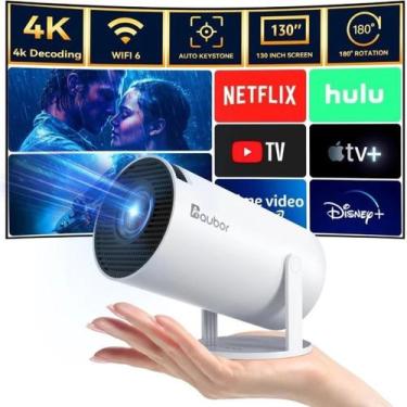 Imagem de Projetor 4K Portatil Hy300 Bluetooth Wifi 110v 220v Alta Resolução Com