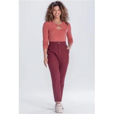 Imagem de Calça Feminina Social em Moletom Marialícia - Elegante e Confortável, 