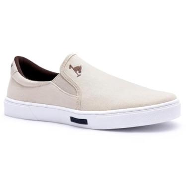 Imagem de Sapatenis Casual Masculino Polo Joy Tênis Slip On Iate sem Cadarço Cano Baixo Leve (Cinza, BR, Adulto, Numérico, 37)