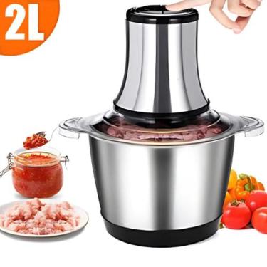 Imagem de Processador Triturador de Alimentos Elétrico Inox 2L 850W 220V Mini Pr