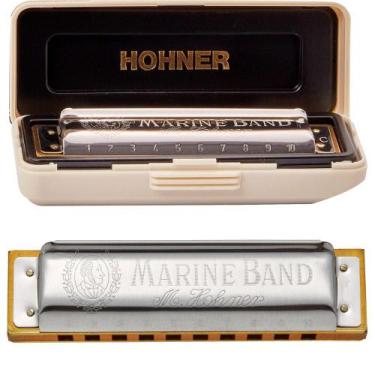 Imagem de Harmônica Hohner Gaita de Boca Marine Band 1896/20 Gaita em G (Sol)