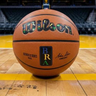 Imagem de Bola de Basquete Wilson Nba Authentic Brasil Outdoor 7