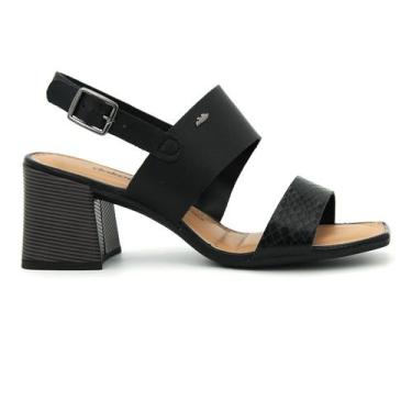 Imagem de Sandalia Feminina Dakota Original Salto Conforto Casual 192, 35, Preto