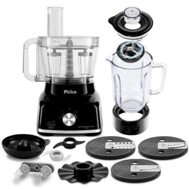 Imagem de Multiprocessador Philco 9 em 1 1700W Copo de Vidro Glass Turbo, Preto,